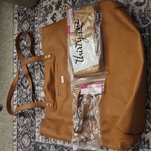 NEW 3-Piece Set: Thirty-One Around Town Tote & Wallet&Wristlet